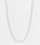 Faded Future Faux Pearl Necklace In White