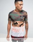 Hype T-shirt In Multi Camo - Green