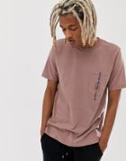 Diesel T-just-pocket T-shirt In Dusty Pink - Pink