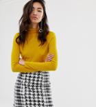 River Island High Neck Top In Yellow - Yellow