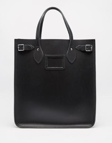 The Cambridge Satchel Company Leather North South Tote Bag - Black