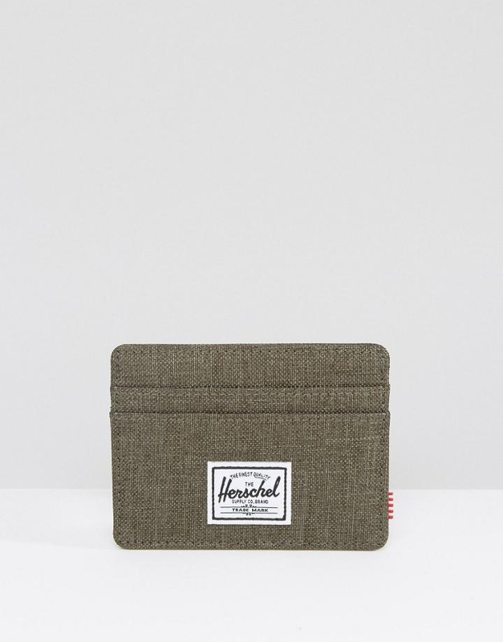 Herschel Supply Co Charlie Khaki Card Holder - Green