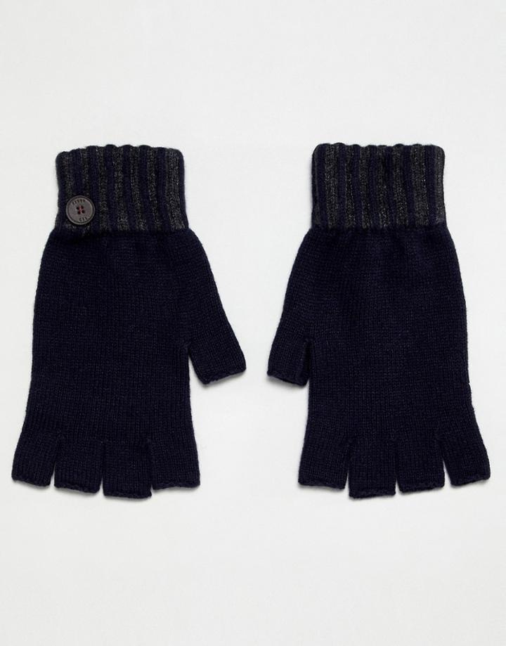 Ted Baker Lydford Fingerless Gloves - Navy