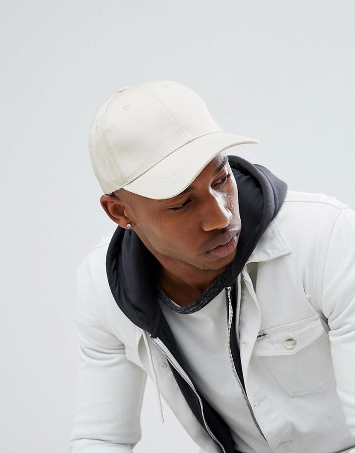 Brave Soul Baseball Cap In Beige - Beige