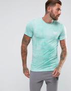 Good For Nothing Muscle T-shirt In Mint Stripe - Green