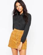 Poppy Lux Sian Mini Polka Dot Blouse