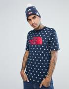 The North Face International Limited Capsule T-shirt All Over Star Print In Blue - Blue