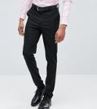 Asos Design Tall Skinny Smart Trousers In Black - Black
