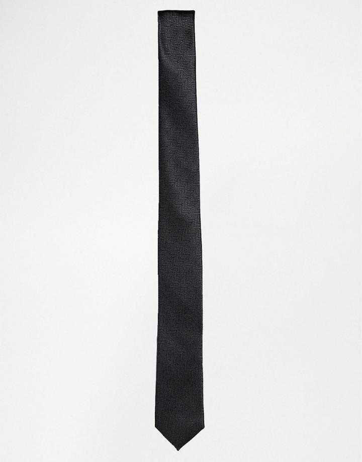 Jack & Jones Tie In Black - Black