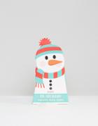 Snowman Boxed Bath Salts - Clear