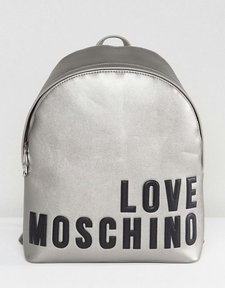 Love Moschino Backpack - Silver