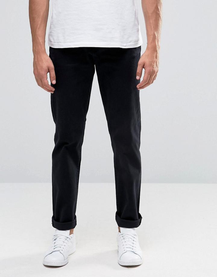 Cheap Monday Slack Slim Chino Black Stretch - Black