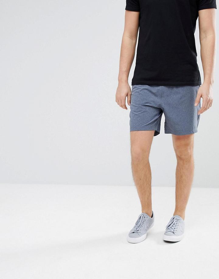 Abercrombie & Fitch Sports Nylon Running Shorts In Washed Navy - Navy