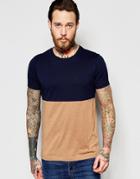 Asos T-shirt With Cut And Sew Panel