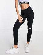 The North Face Interlock Cotton Leggings In Black
