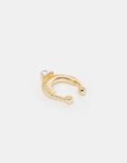 Asos Etched Stone Nose Cuff - Gold
