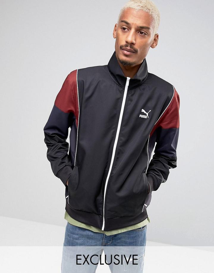 Puma Vintage Tracksuit Jacket In Black Exclusive To Asos - Black