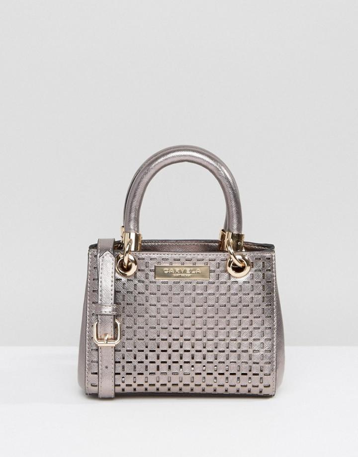 Carvela Cut Out Tote Bag With Detachable Strap - Gray