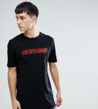 Asos Tall Longline T-shirt With Je T'aime Print - Black