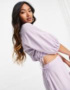 & Other Stories Crop Top In Lilac - Lilac - Part Of A Set-purple