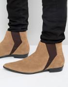 Religion Suede Chelsea Boots - Tan