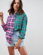 Asos Design Mix And Match Check Shirt - Multi