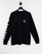 Vans Vines Long Sleeve T-shirt In Black