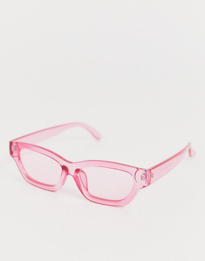 Aj Morgan Square Sunglasses In Pink