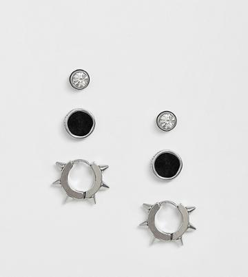 Uncommon Souls Multipack Earrings In Silver - Silver