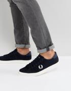 Fred Perry Spencer Canvas Sneakers In Navy - Navy