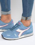 Diadora Titan Premium Suede Sneakers - Blue