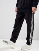 Adidas Originals Adicolor Velour Joggers In Tapered Fit In Black Cy3544 - Black