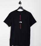 The North Face Vertical T-shirt In Black Exclusive To Asos