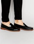 Ben Sherman Bouy Penny Loafers In Black - Black