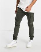 Good For Nothing Cargo Pants In Khaki-green