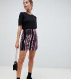 Noisy May Petite Sequin Skirt-multi