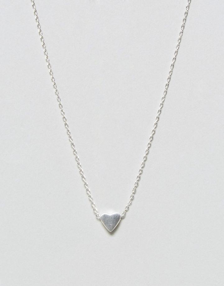 Pieces Heart Necklace - Silver