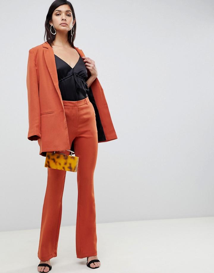 Asos Design Slim Kickflare Pants-tan