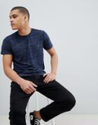 Solid Slubt-shirt With Pocket - Blue