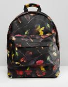 Mi-pac Watercolour Floral Backpack - Black
