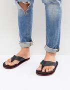Aldo Ybalia Flip Flops In Stripe Black - Black