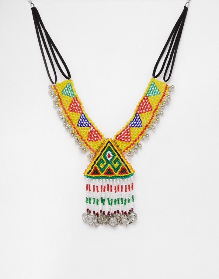 Asos All Night Carnival Necklace - Multi