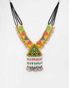 Asos All Night Carnival Necklace - Multi