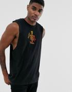 Bolongaro Trevor Graphic Skull Tank In Black - Black