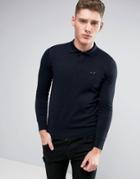 Armani Jeans Knit Polo Regular Fit In Navy - Navy