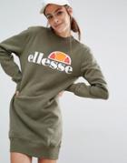 Ellesse Sweat Dress With Front Logo - Green