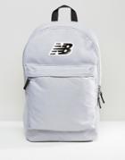 New Balance Classic Logo Backpack In Gray - Gray