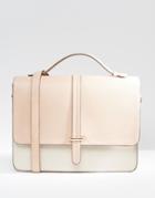 Asos Satchel Bag With Slot Through Tab - Multi
