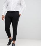 Asos Design Plus Super Skinny Cropped Smart Pants In Black