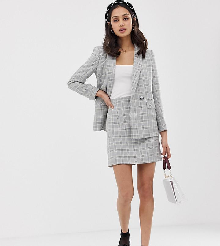 Miss Selfridge Mini Skirt In Check